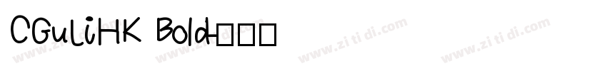 CGuLiHK Bold字体转换